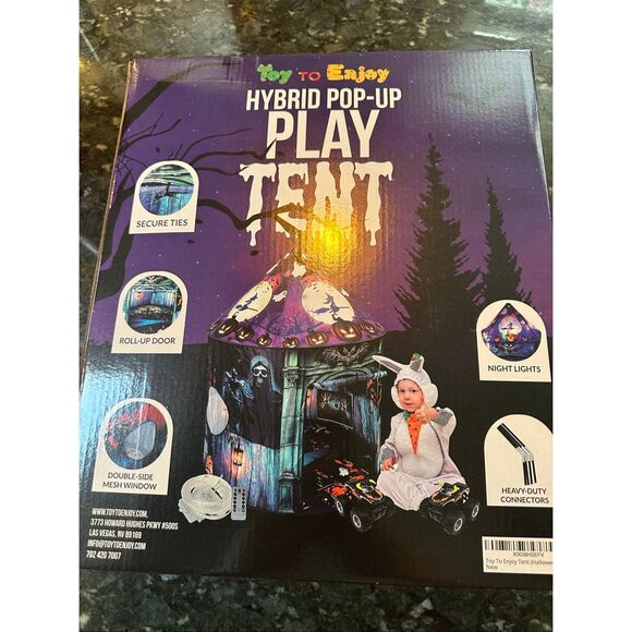 Halloween Kids Tent Set with Monster Truck Toy - Picture 2 of 5